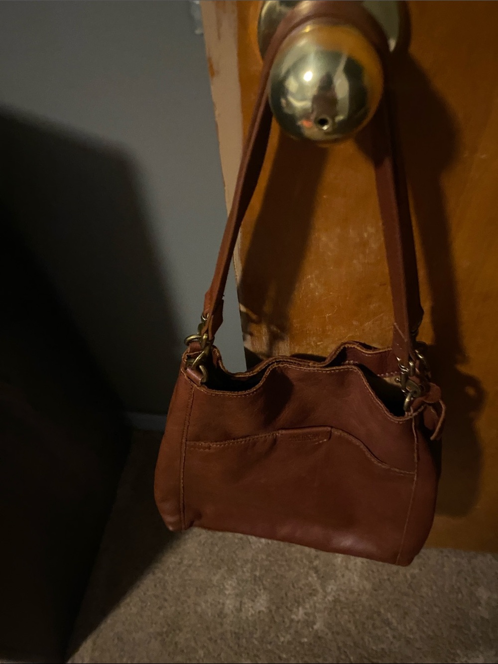 Everyday Tan Shoulder Bag - Elegant Women's Leather Handbag